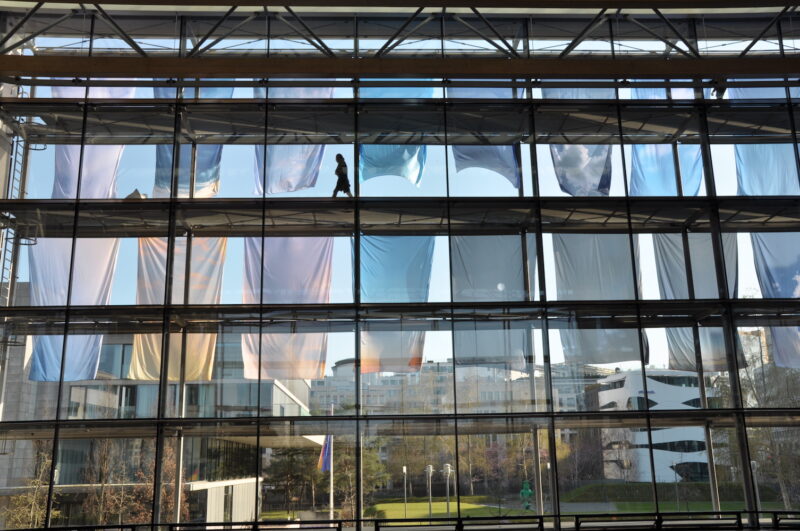 site specific art installation One Sky Flags. Germany by YLS